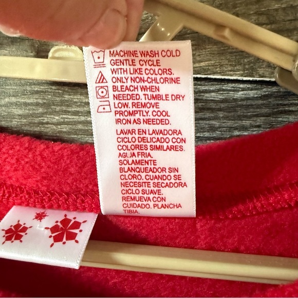 Christmas Penguin Fleece Sweatshirt Cozy Serendipity Whimsical Pullover Plus 2X - Picture 6 of 6